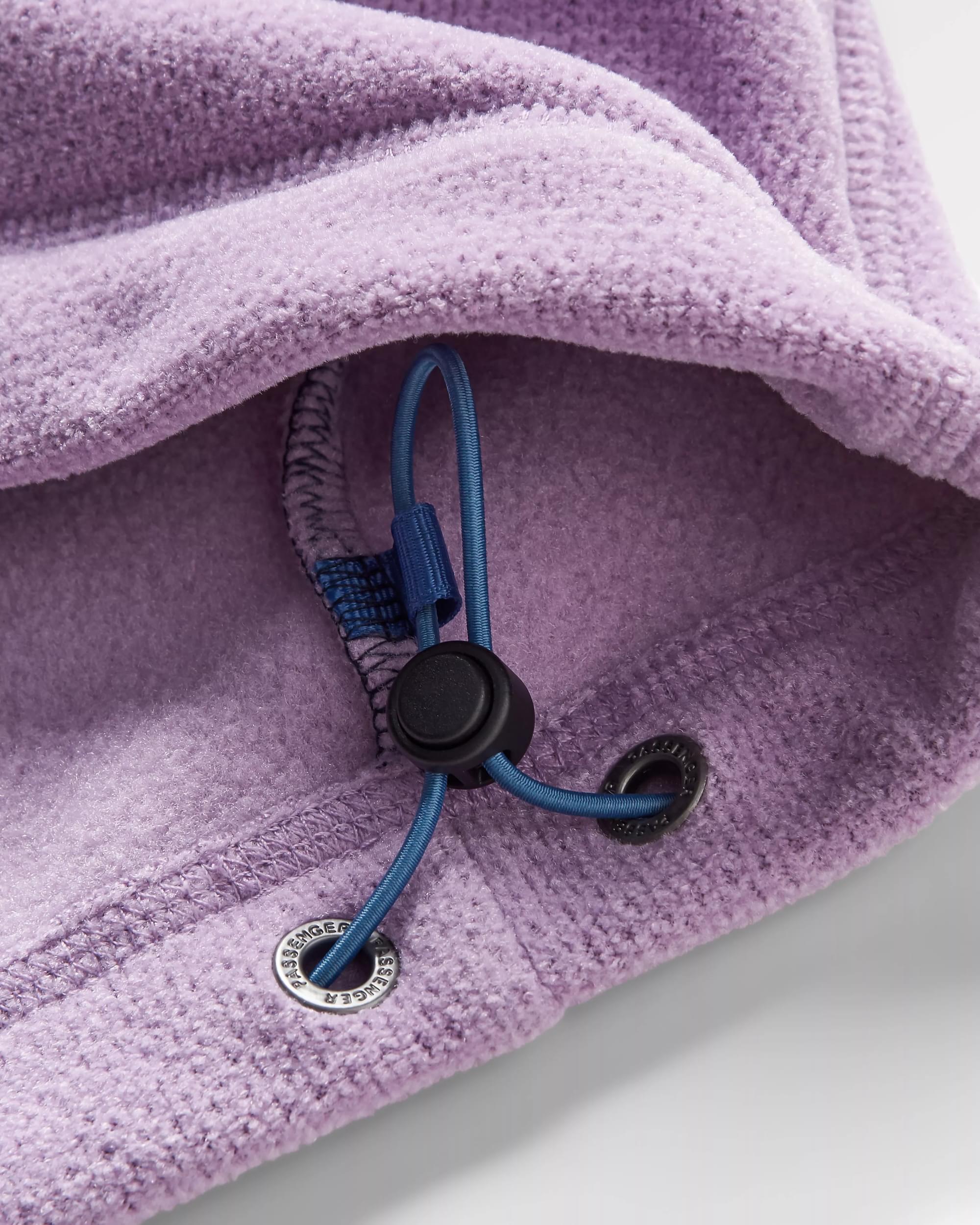 Men's Highland Recycled Polartec® Fleece - Lilac/ Deep Navy - Flatlay