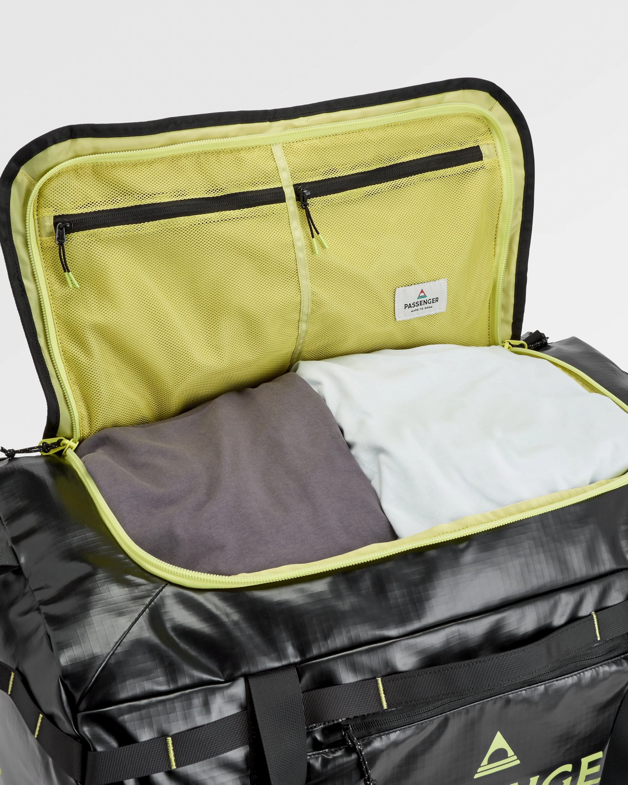 Roamer Recycled 80L Duffel Bag - Black - Flatlay