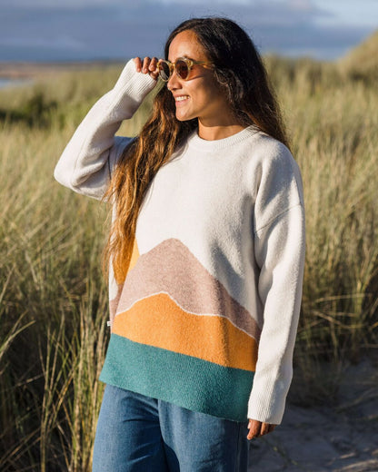 Vista Recycled Knitted Jumper - Off White