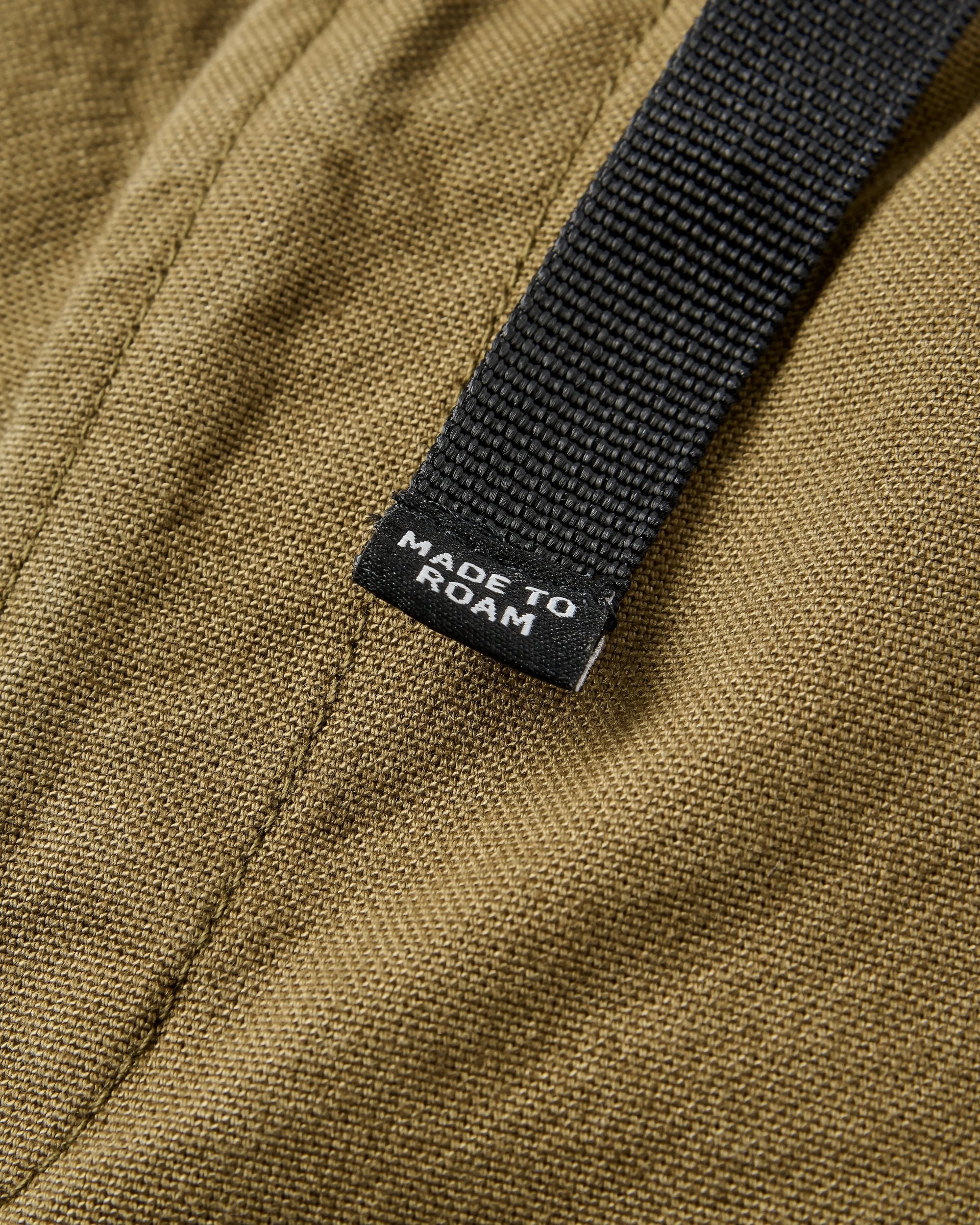 Adventurer Organic Canvas Trouser - Dark Olive - Flatlay