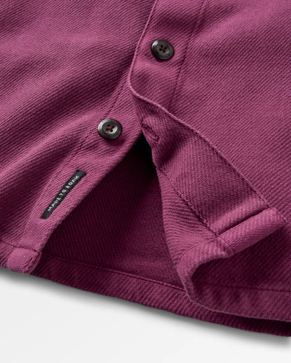 Island Twill Shirt - Warm Berry - Flatlay