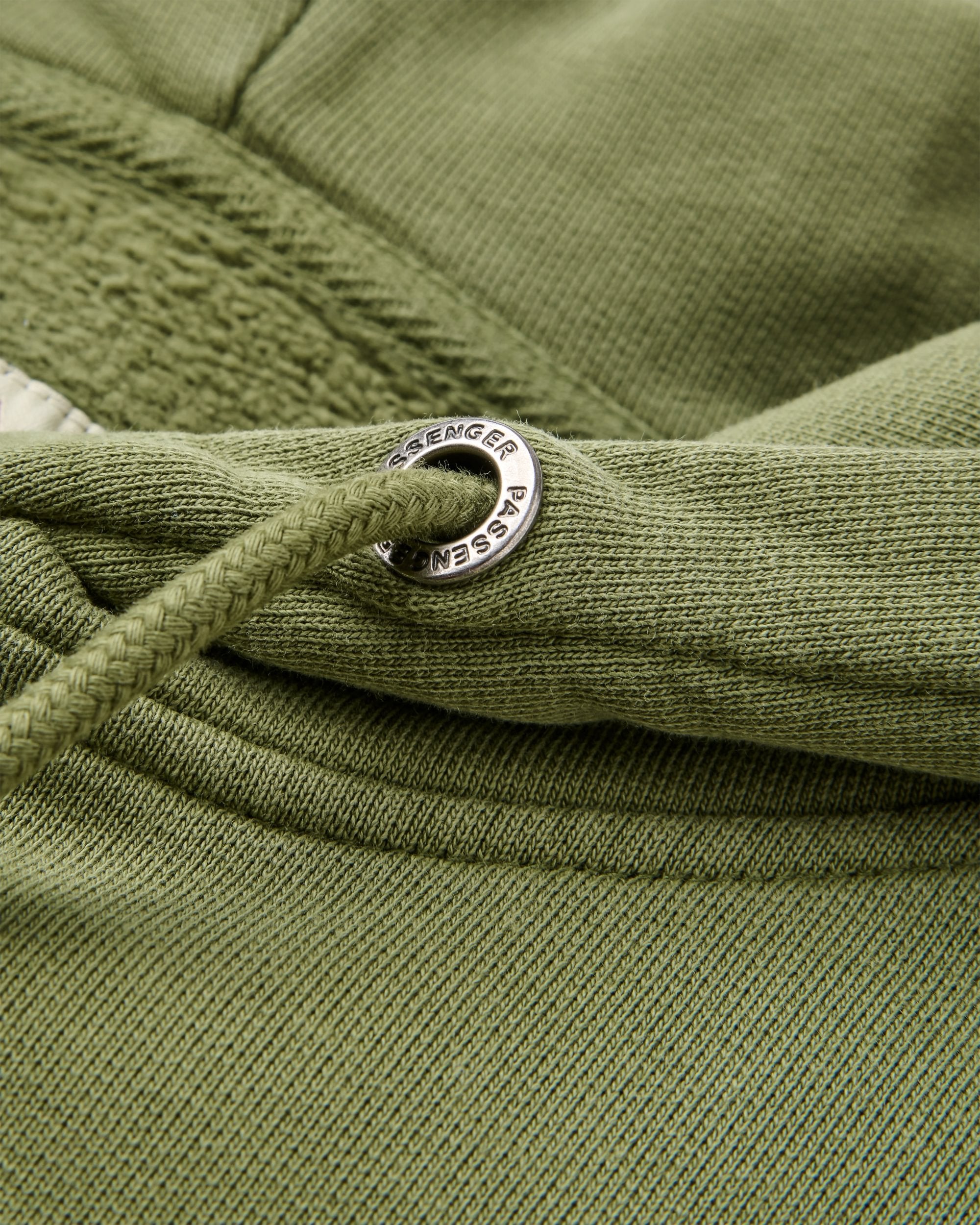 Passenger Relaxed Fit Hoodie - Khaki - Flatlay