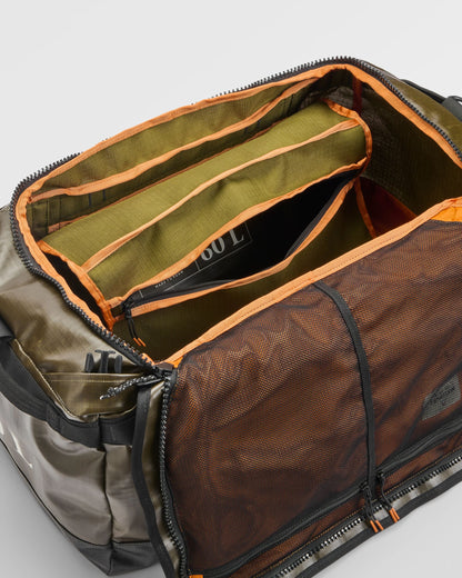 Roamer Recycled 60L Duffel Bag - Khaki - Flatlay