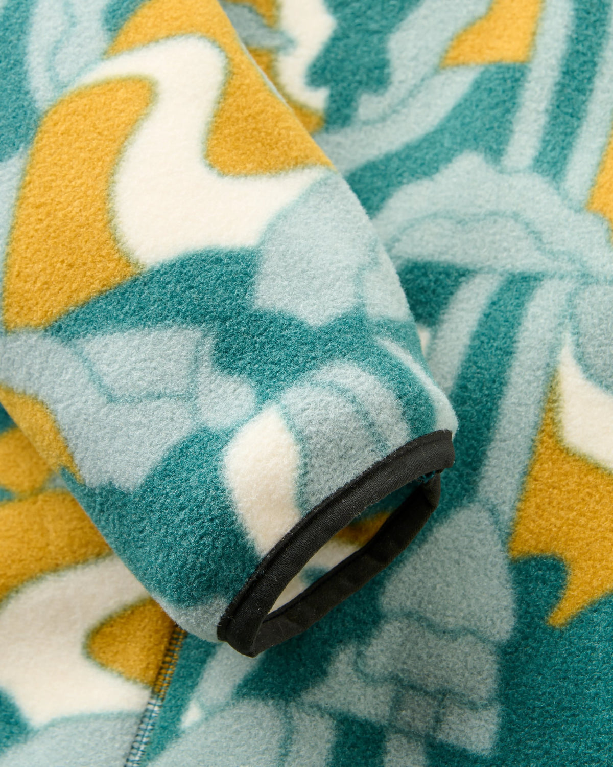 Dusk Polartec® Fleece - Slower Rhythms Deep Ocean - Flatlay