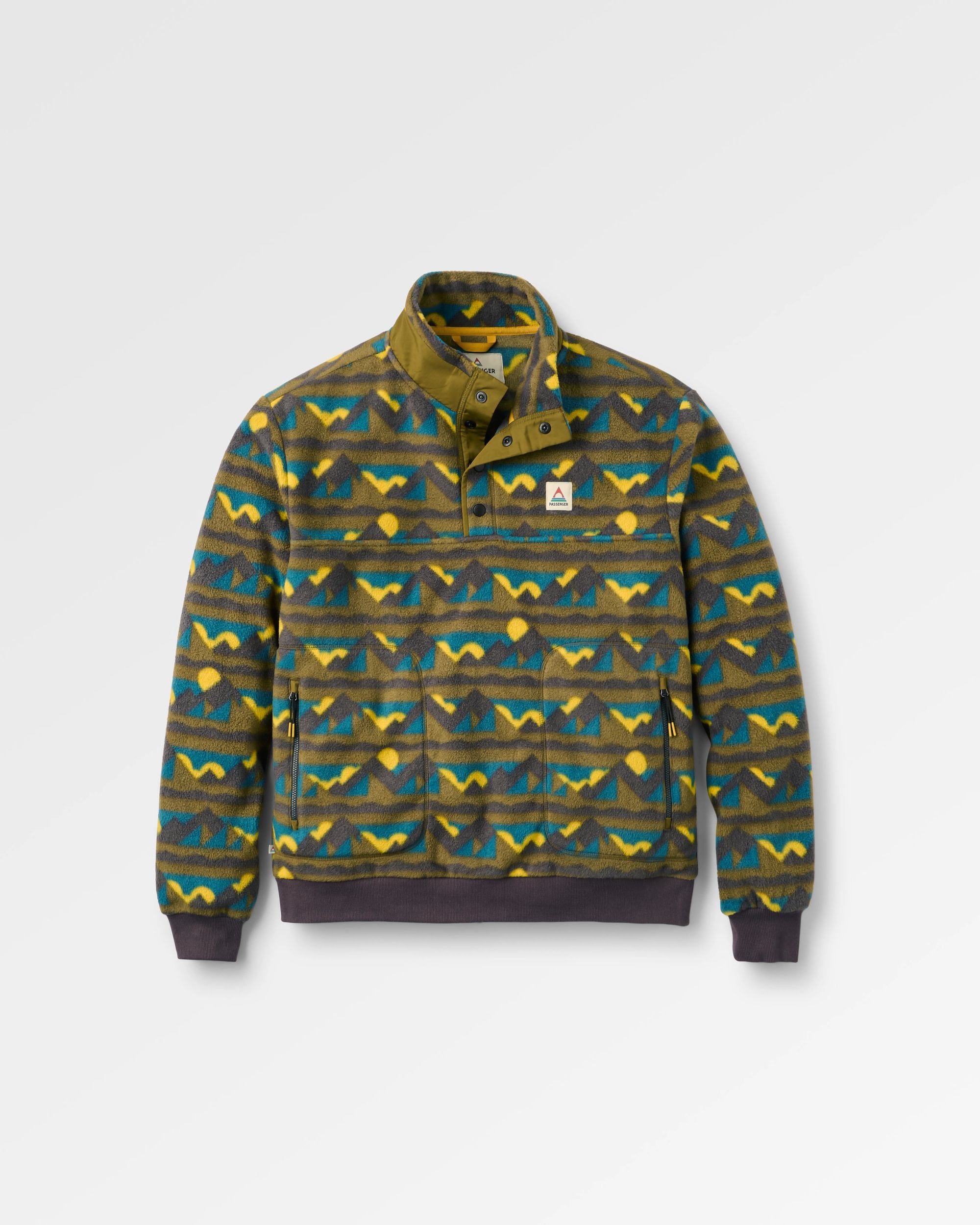 Take It Easy Polar Fleece - Views Dark Olive - Flatlay