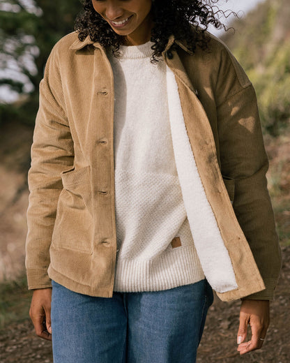 Flint Corduroy Overshirt - Biscuit