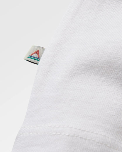 Roam Recycled Cotton T-Shirt - White - Flatlay