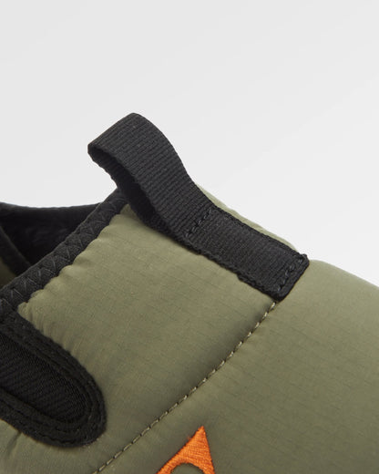 Roamer Men's Slipper - Dusty Olive - Flatlay