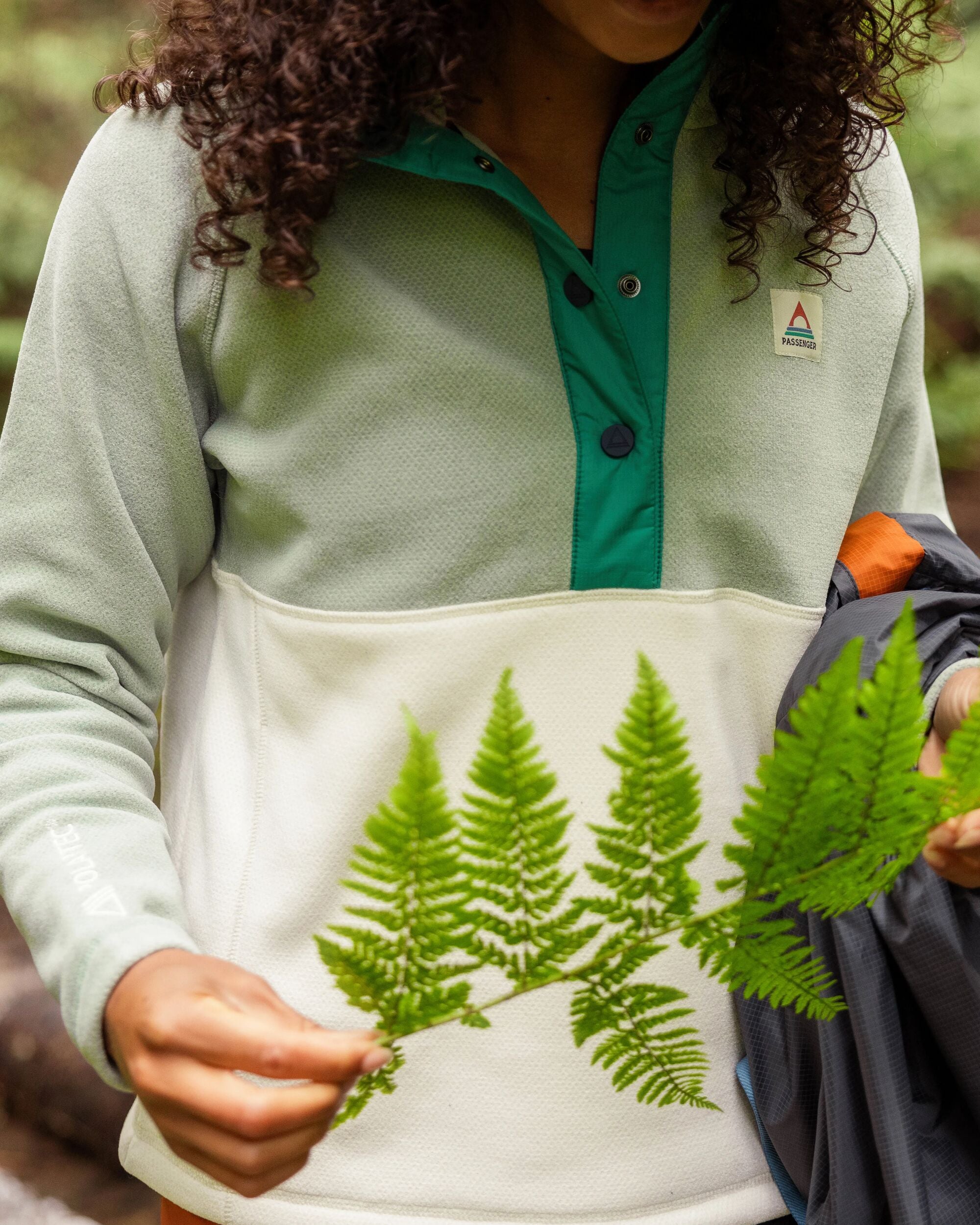 Snowdrop Recycled Polartec® Fleece - Pistachio/Birch - Lifestyle