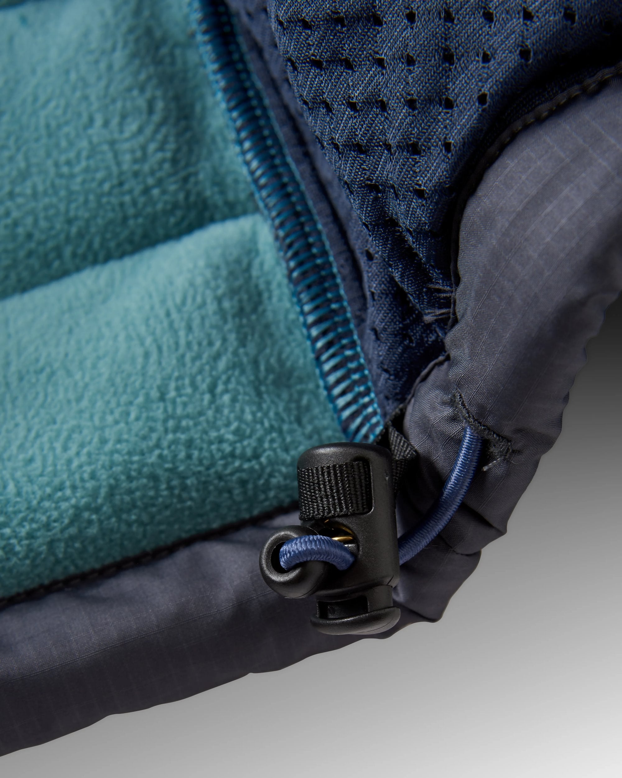 Born Explorer Recycled Polar-Lined Sherpa Fleece - Arctic/Charcoal - Flatlay