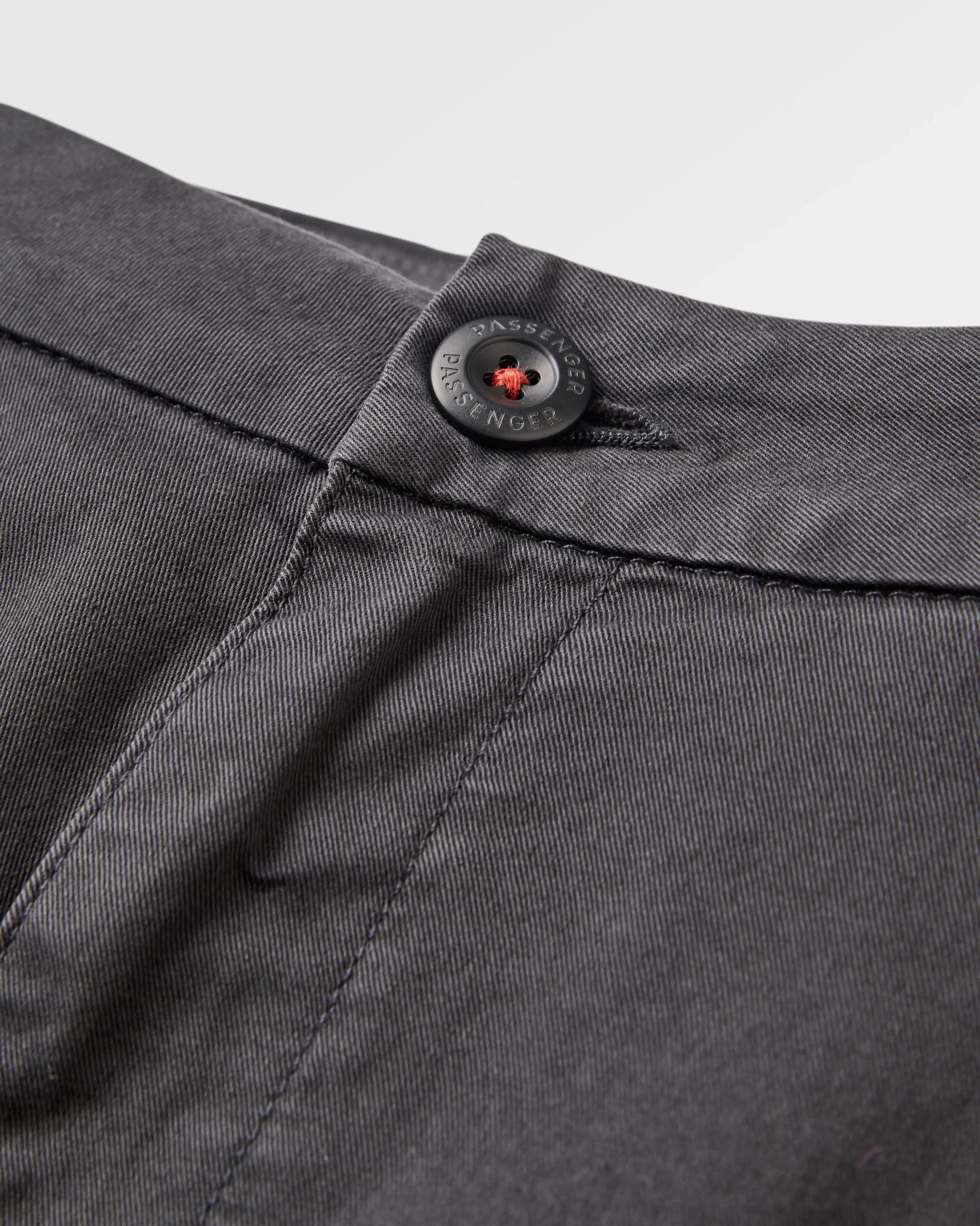 365 Cotton Trouser - Faded Black - Flatlay