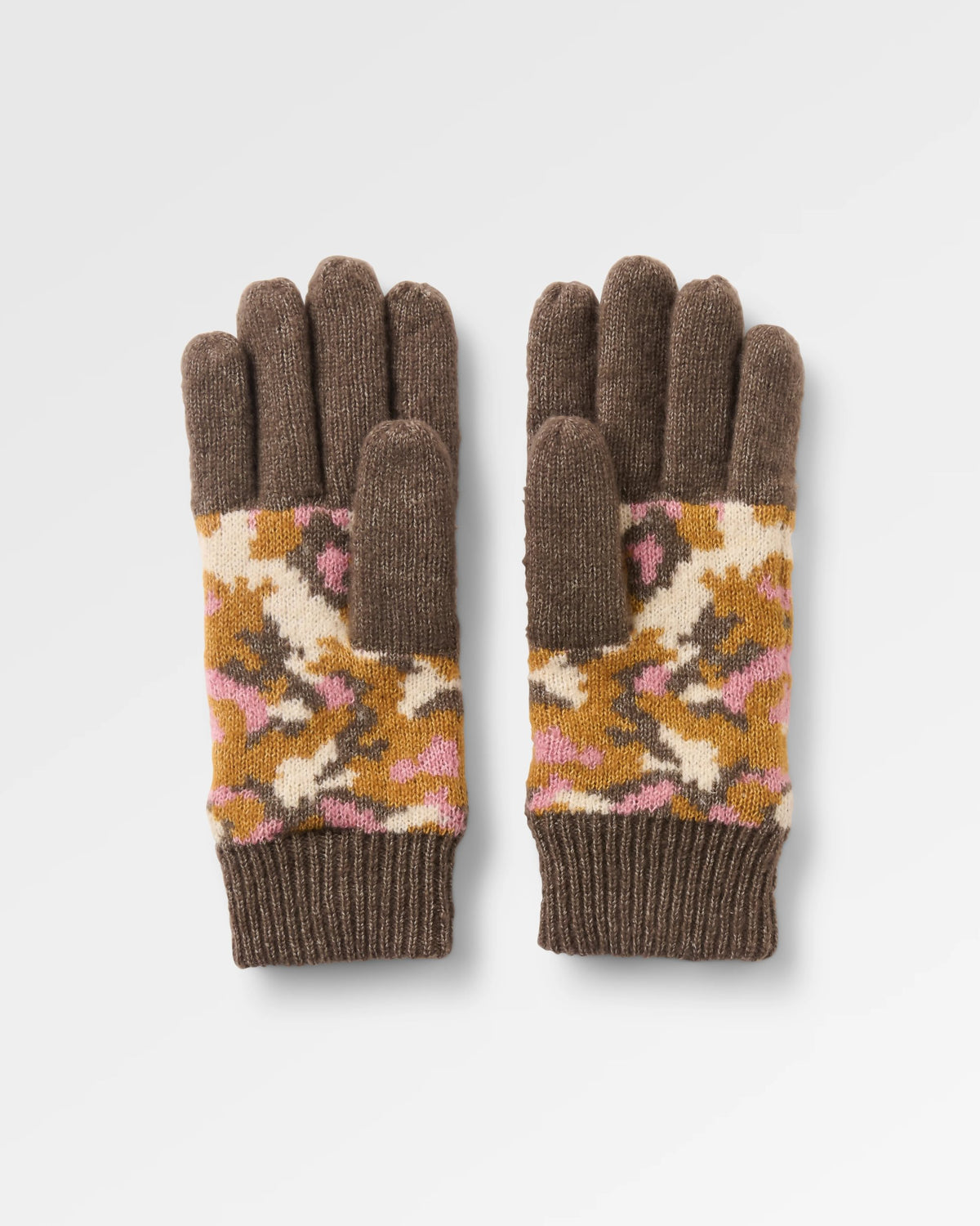 Fun Knit Glove - Powder Camo Dusty Olive - Flatlay