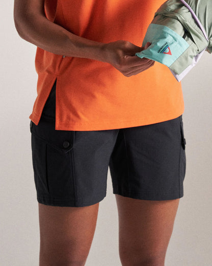 Sandstone Recycled Active Trail Short - Black - Studio Model