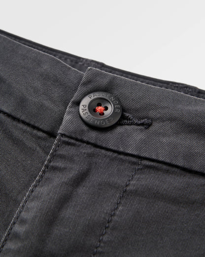 365 Organic Cotton Shorts 2.0 - Faded Black - Flatlay