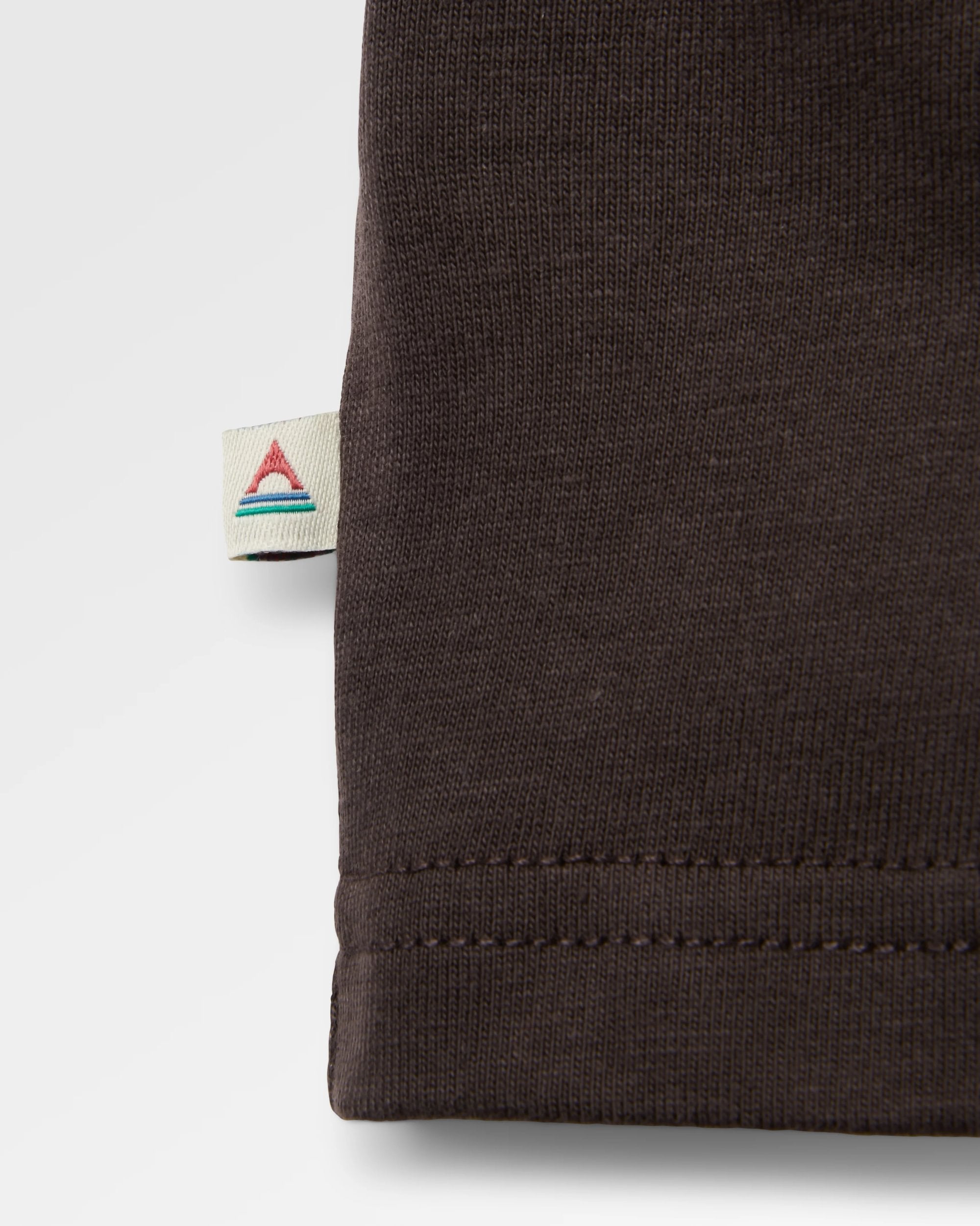 Cutout Organic Cotton T-Shirt - Espresso - Flatlay