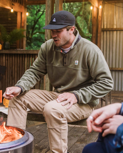 Dusk Recycled Polartec® Fleece - Dusty Olive - Lifestyle