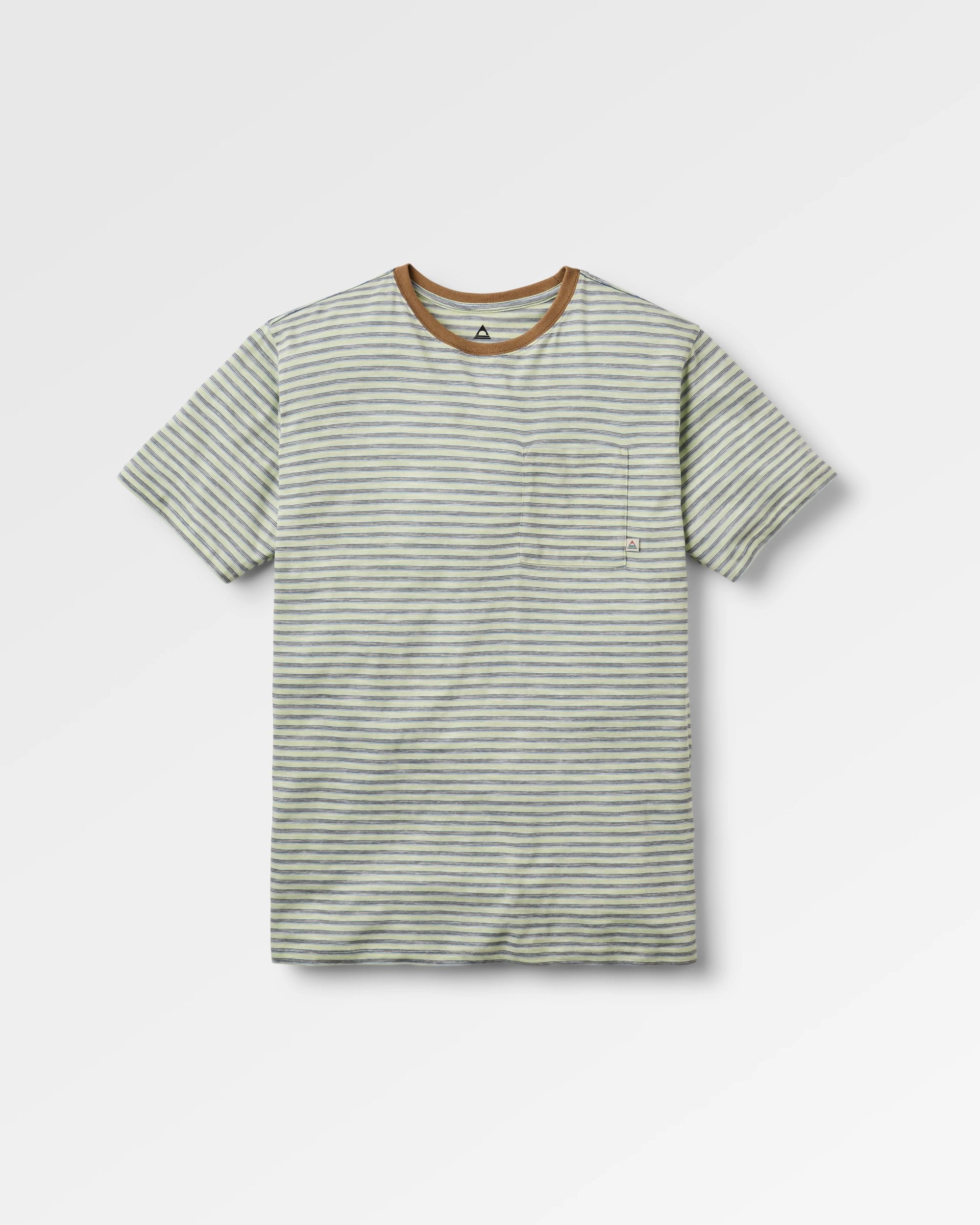 Sunscape Stripe Pocket T-Shirt - Seafoam - Flatlay