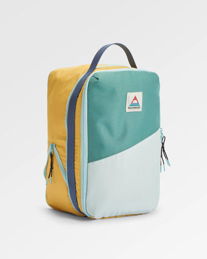 Packing Cube 9L - Spearmint/Deep Ocean - Flatlay