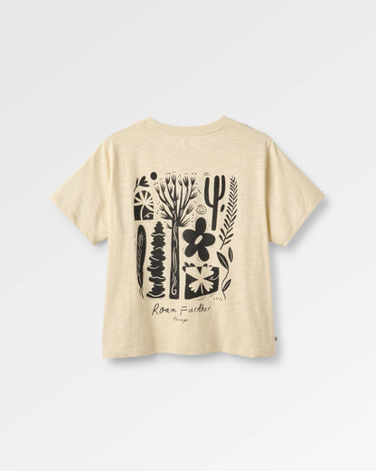 Women's Roam Further T-Shirt - Birch - Flatlay