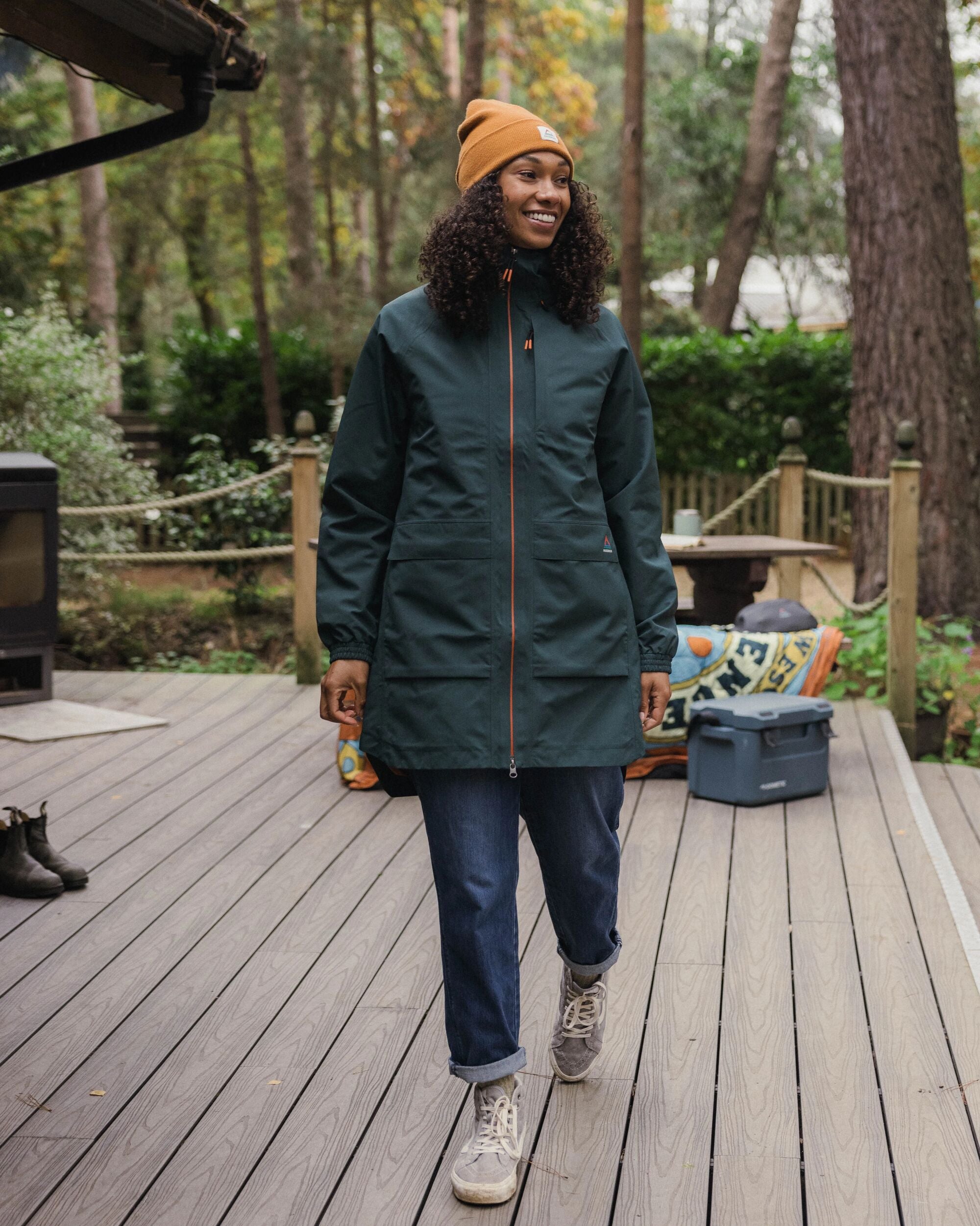 Serein Waterproof Parka - Dark Fern  - Lifestyle