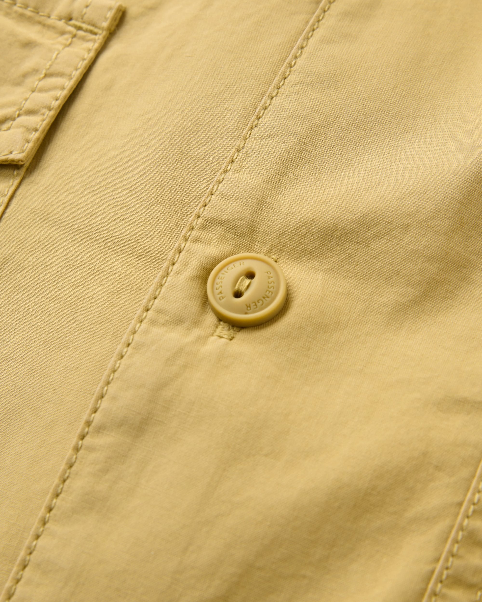 Acreage Organic Cotton Shirt - Warm Beige - Flatlay
