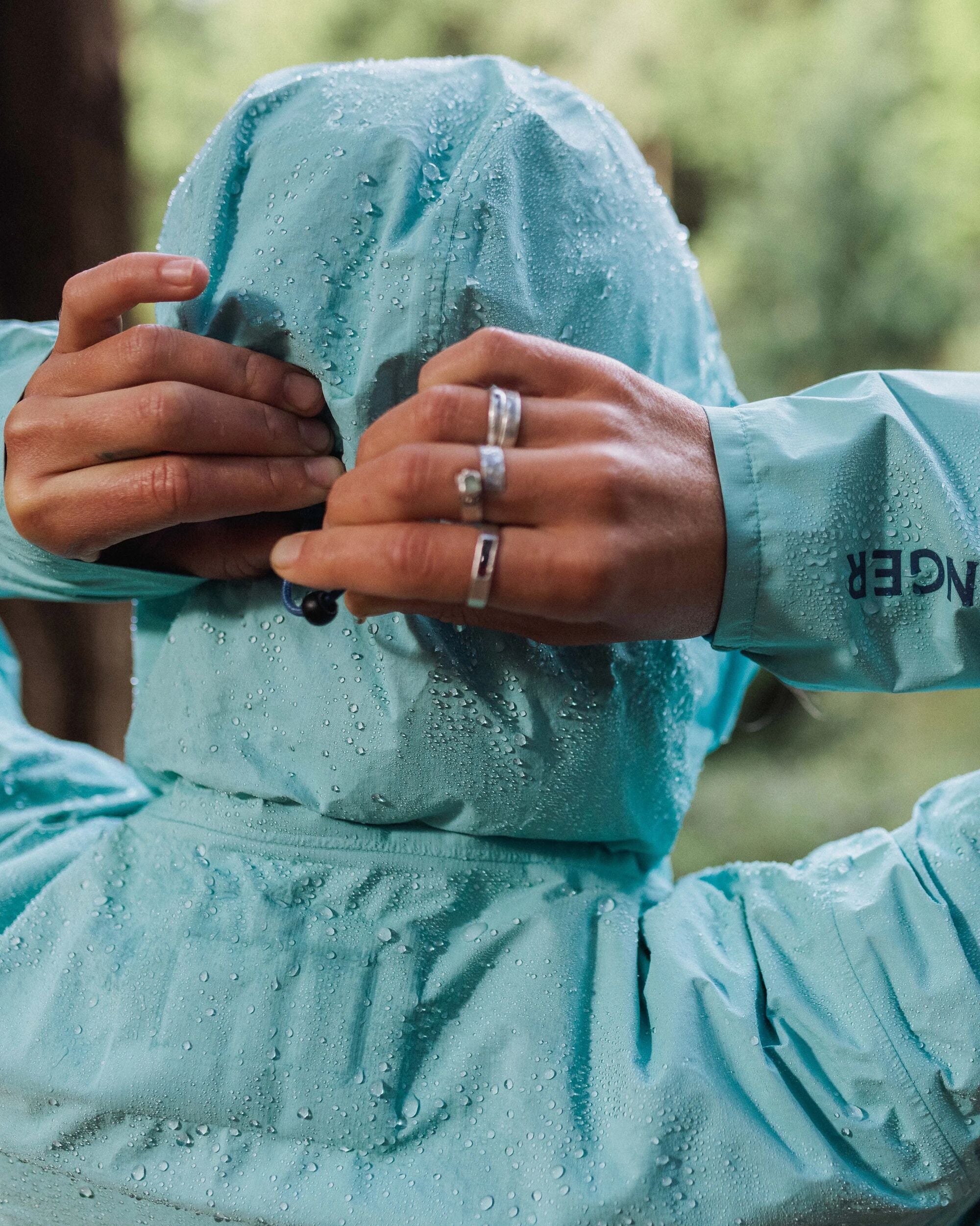 Trailscape Light Women's Recycled Waterproof Jacket - Aqua - Lifestyle