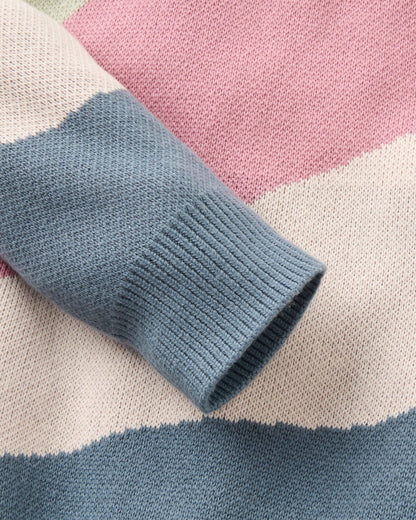 Scenic Knitted Jumper - Scenic Stormy Blue - Flatlay