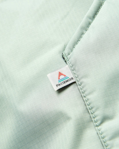 Escapism Recycled Sherpa Lined Changing Robe - Pistachio - Flatlay