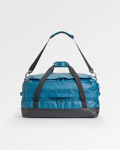 Roamer 60L Split Duffel Bag - Tidal Blue - Flatlay