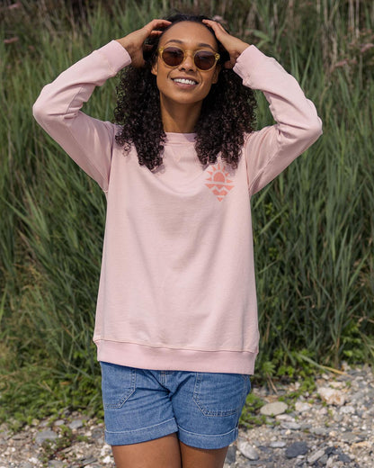 Mystic Recycled Cotton Sweatshirt - Peach Whip