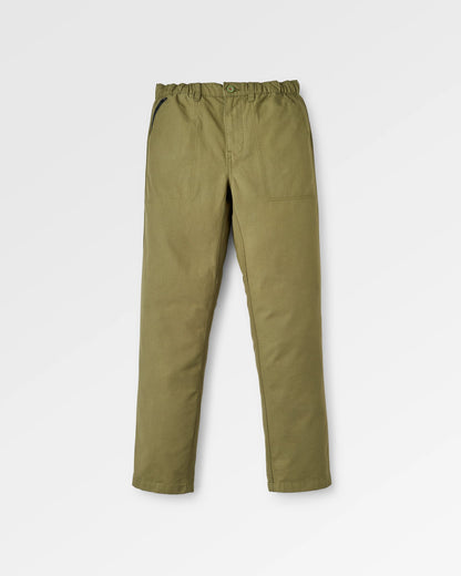 Rif-Raf Organic Cotton Ripstop Trouser - Khaki - Flatlay
