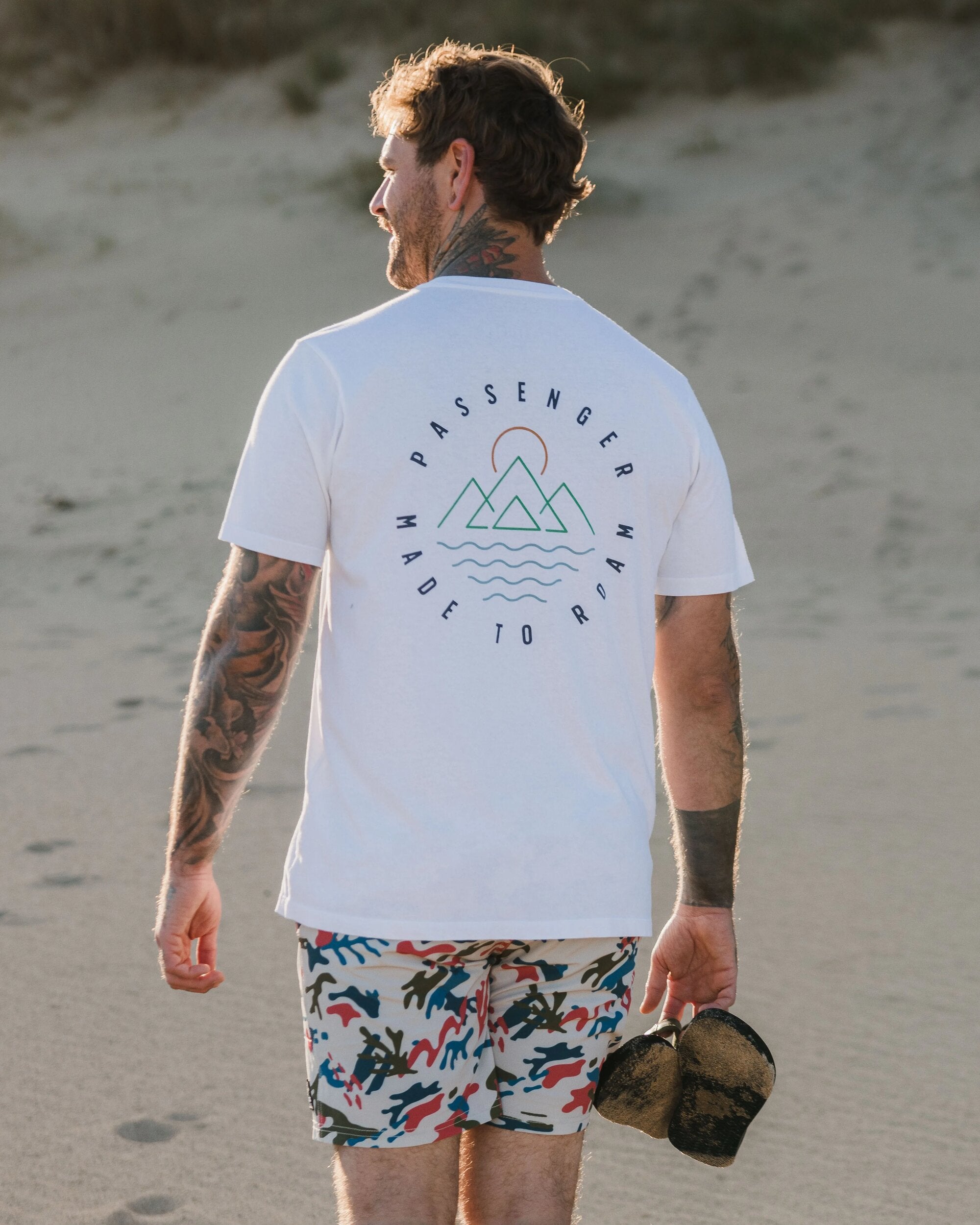 Escapism Recycled Cotton T-Shirt - White - Lifestyle