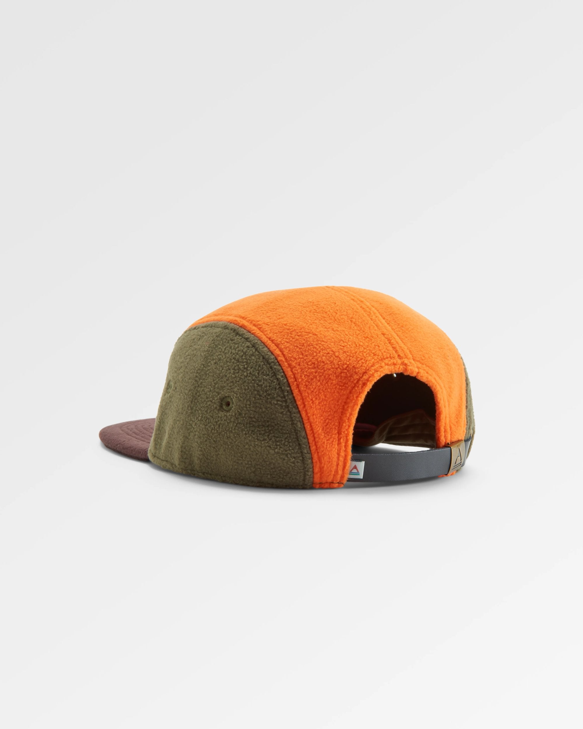 Pine Recycled Polar Fleece Cap - Sunrise Orange Multi - Flatlay