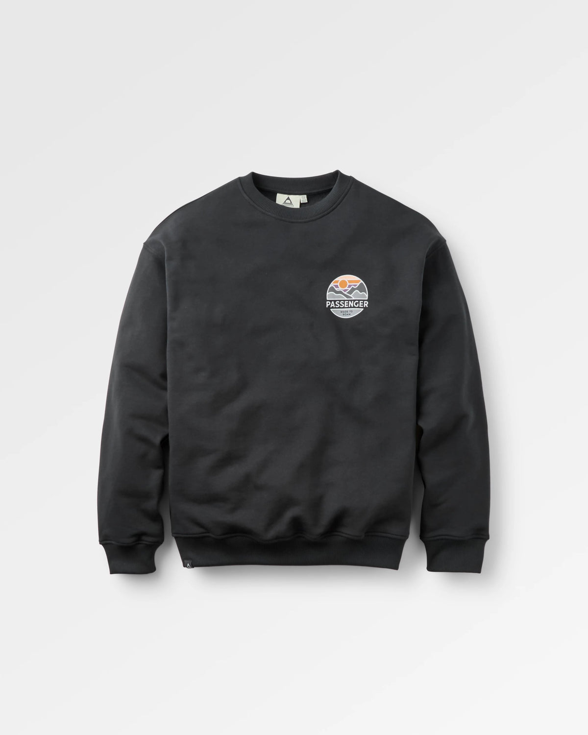 Laidback Relaxed Fit Sweatshirt - Black - Flatlay