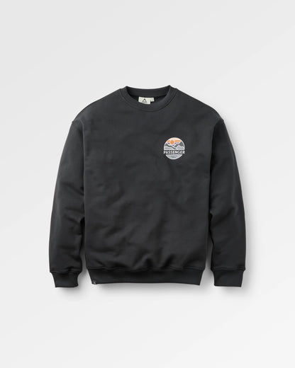 Laidback Relaxed Fit Sweatshirt - Black - Flatlay