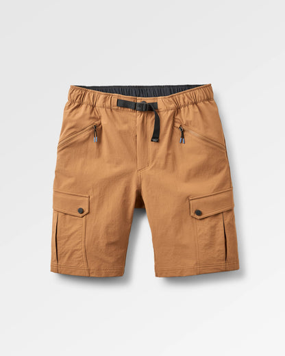 Stride Recycled Active Trail Short - Toffee - Flatlay
