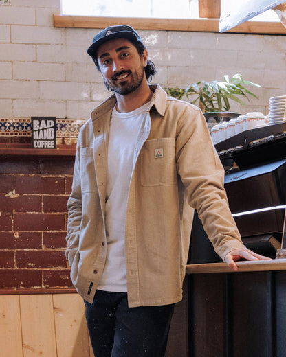Backcountry Grid Cord Shirt - Simply Taupe - Lifestyle