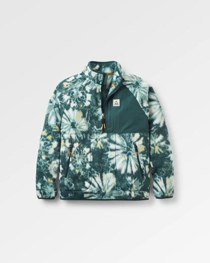 Home Recycled Sherpa Fleece - Frost Dark Fern - Flatlay