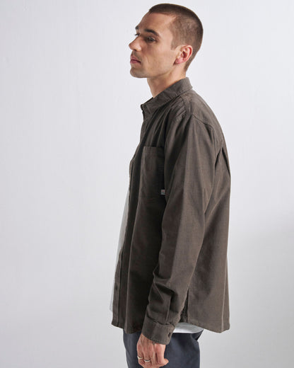 Backcountry Cord Light Shirt - Dusty Olive - Studio Model