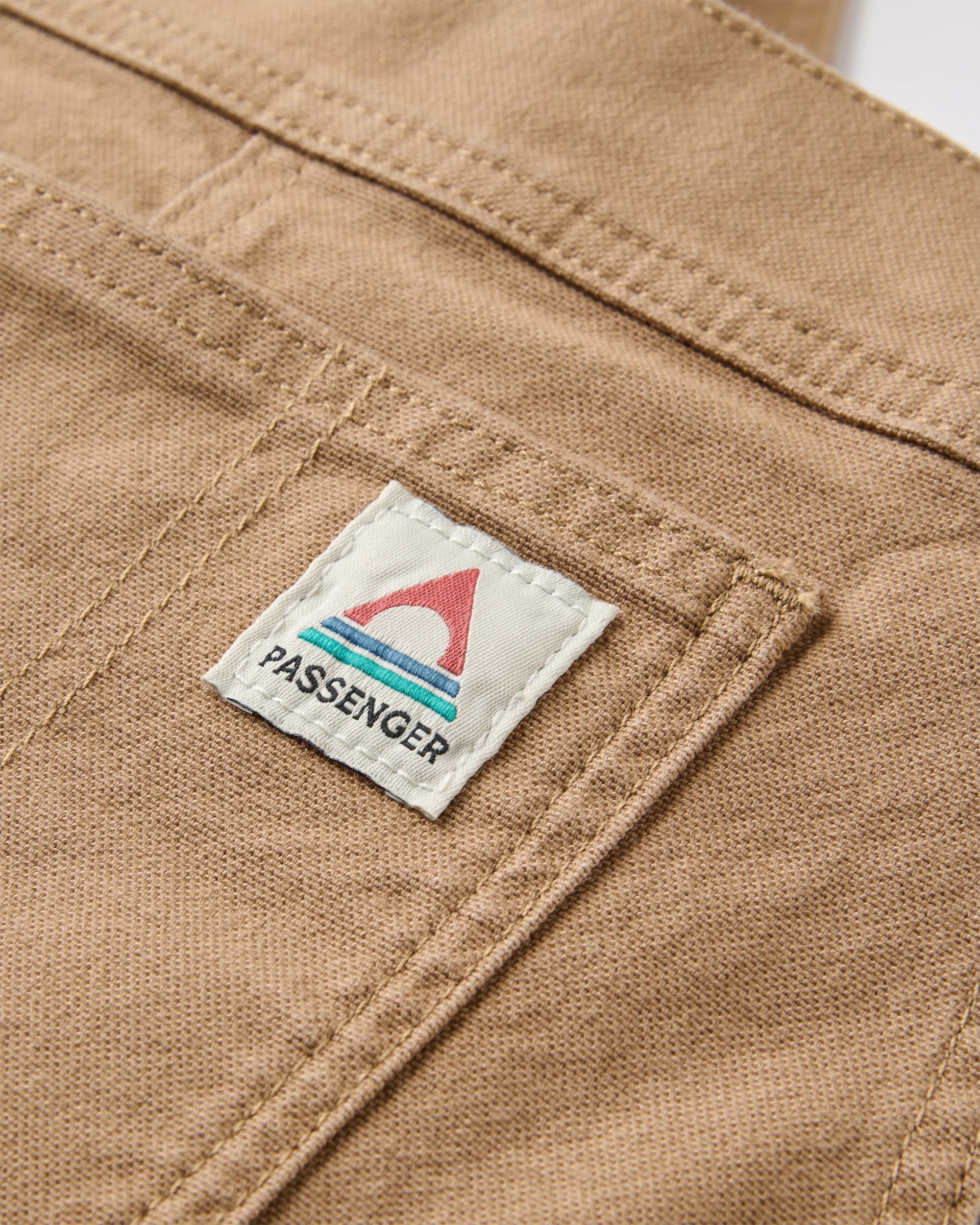 Vantage Cotton Canvas Dungaree - Caramel - Flatlay