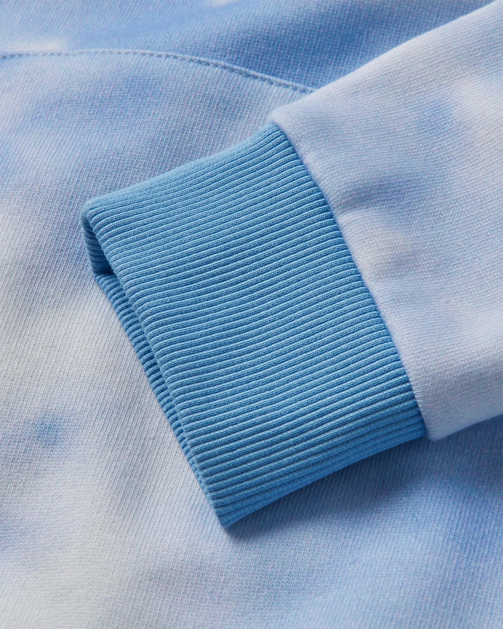 Rediscover Printed Hoodie - Tie Dye Cornflower - Flatlay