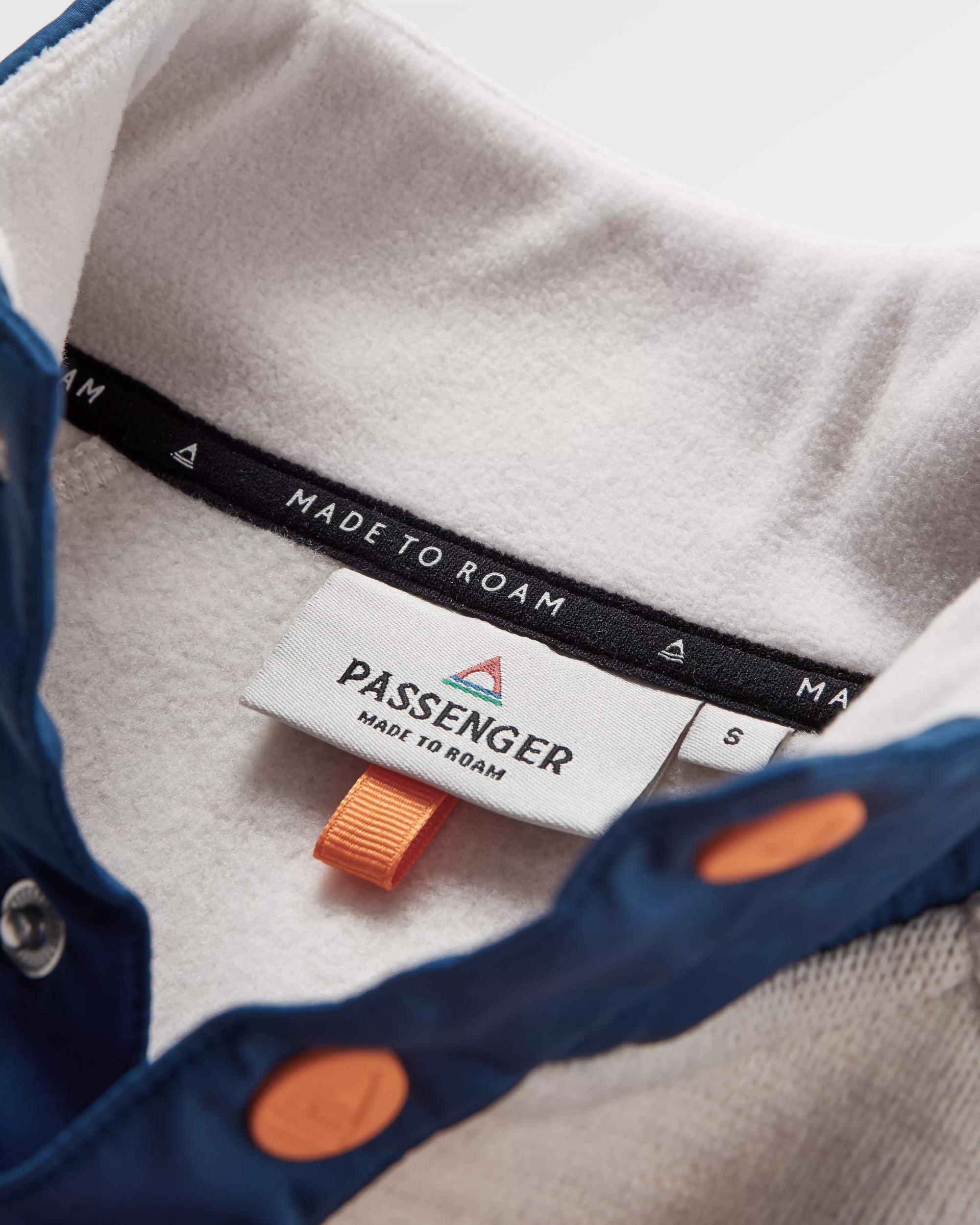 Women's Amber Recycled Polartec® Fleece - Vintage White - Flatlay
