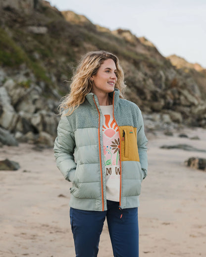 Inspire Recycled Insulated Jacket - Pistachio - Lifestyle