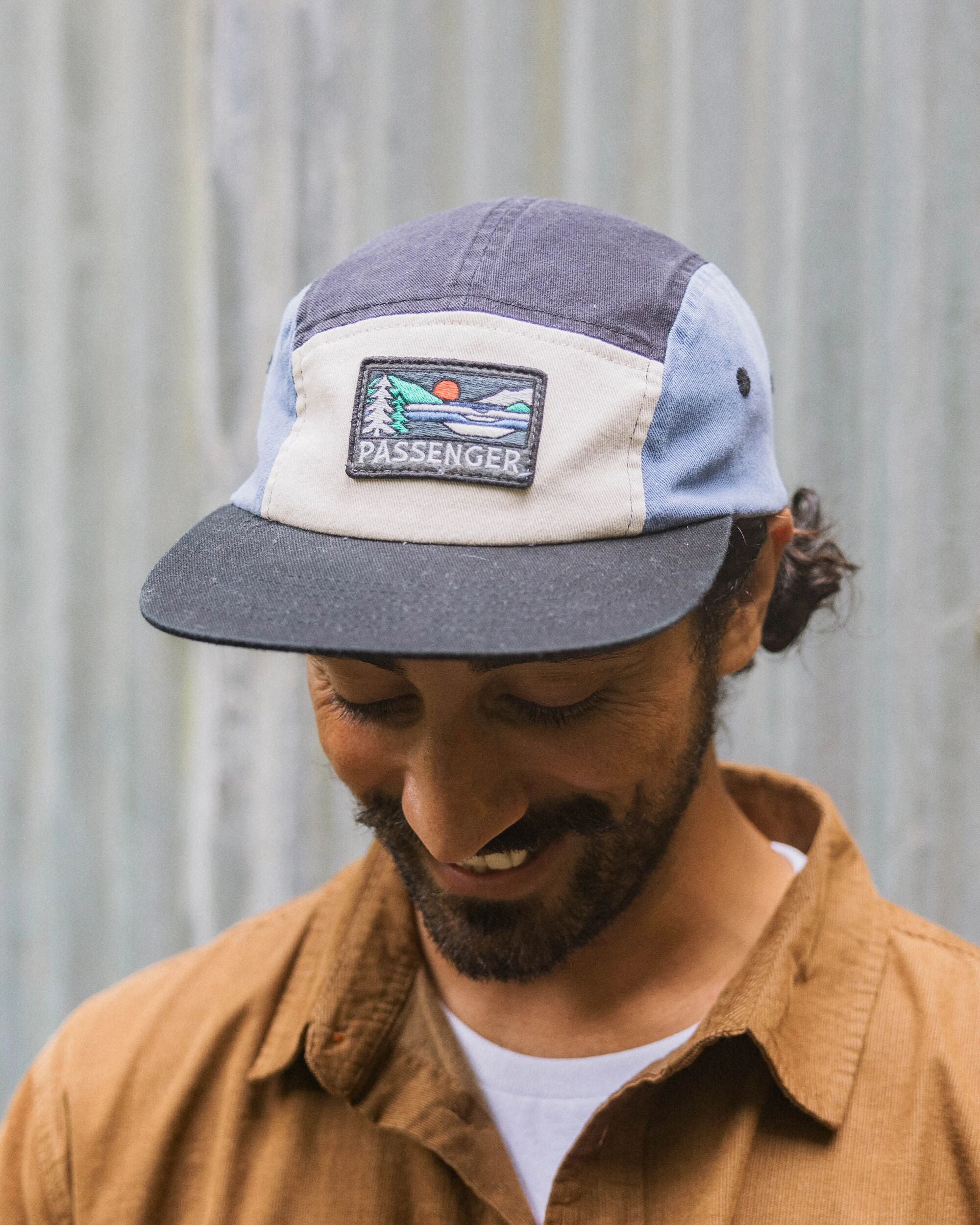 Roamer Recycled 5 Panel Cap - Charcoal Multi - Lifestyle - Male
