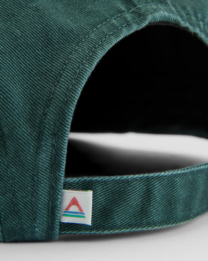 Roamer Recycled 5 Panel Cap - Dark Fern  - Flatlay