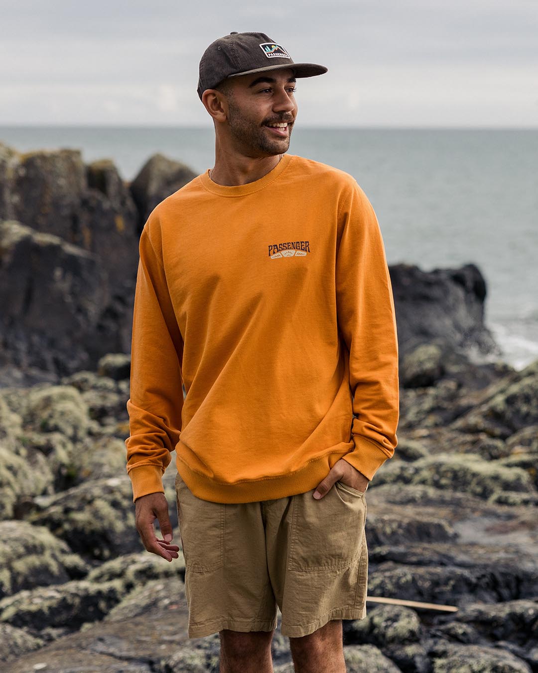 Lauca Recycled Cotton Sweatshirt - Tangerine