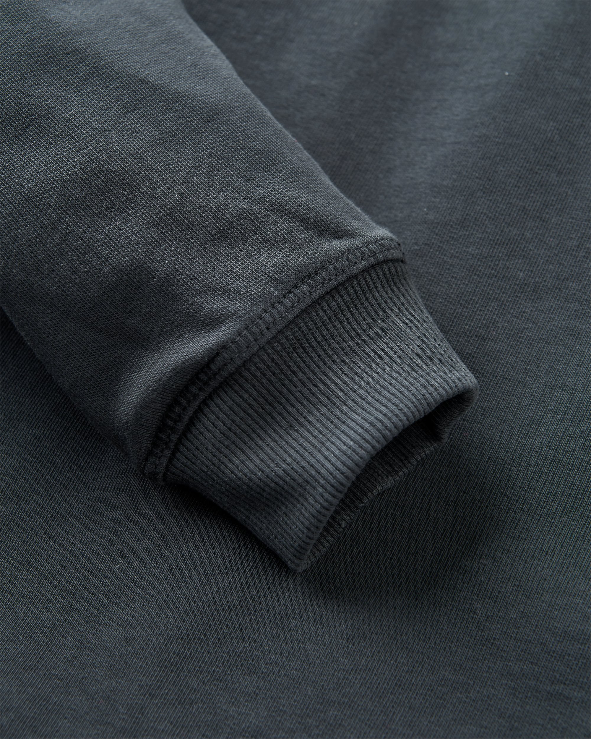 Remote Recycled Cotton Sweatshirt - Black - Flatlay