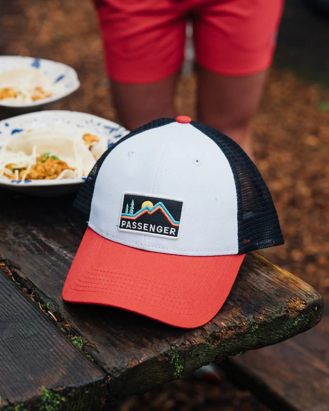 Made To Roam Mesh Snapback Cap - Black/Red Spice