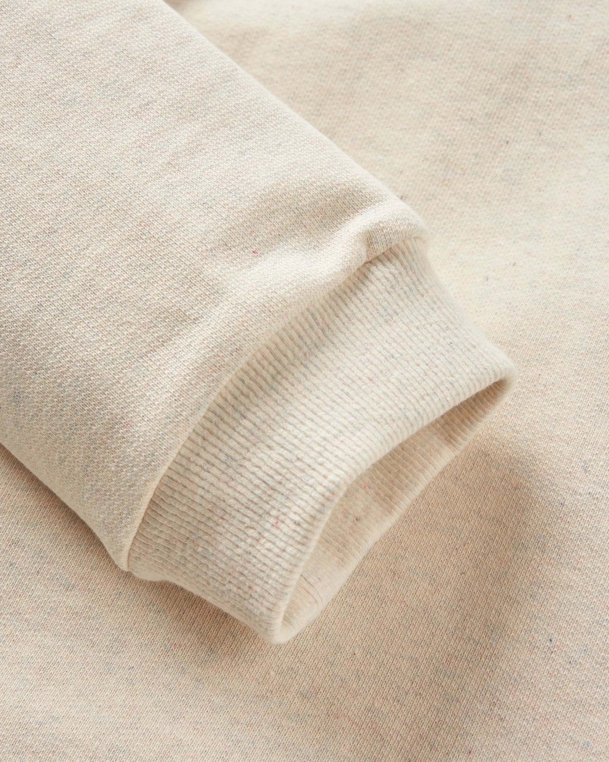 Discovery Recycled Cotton Sweatshirt - Milky Marl - Flatlay