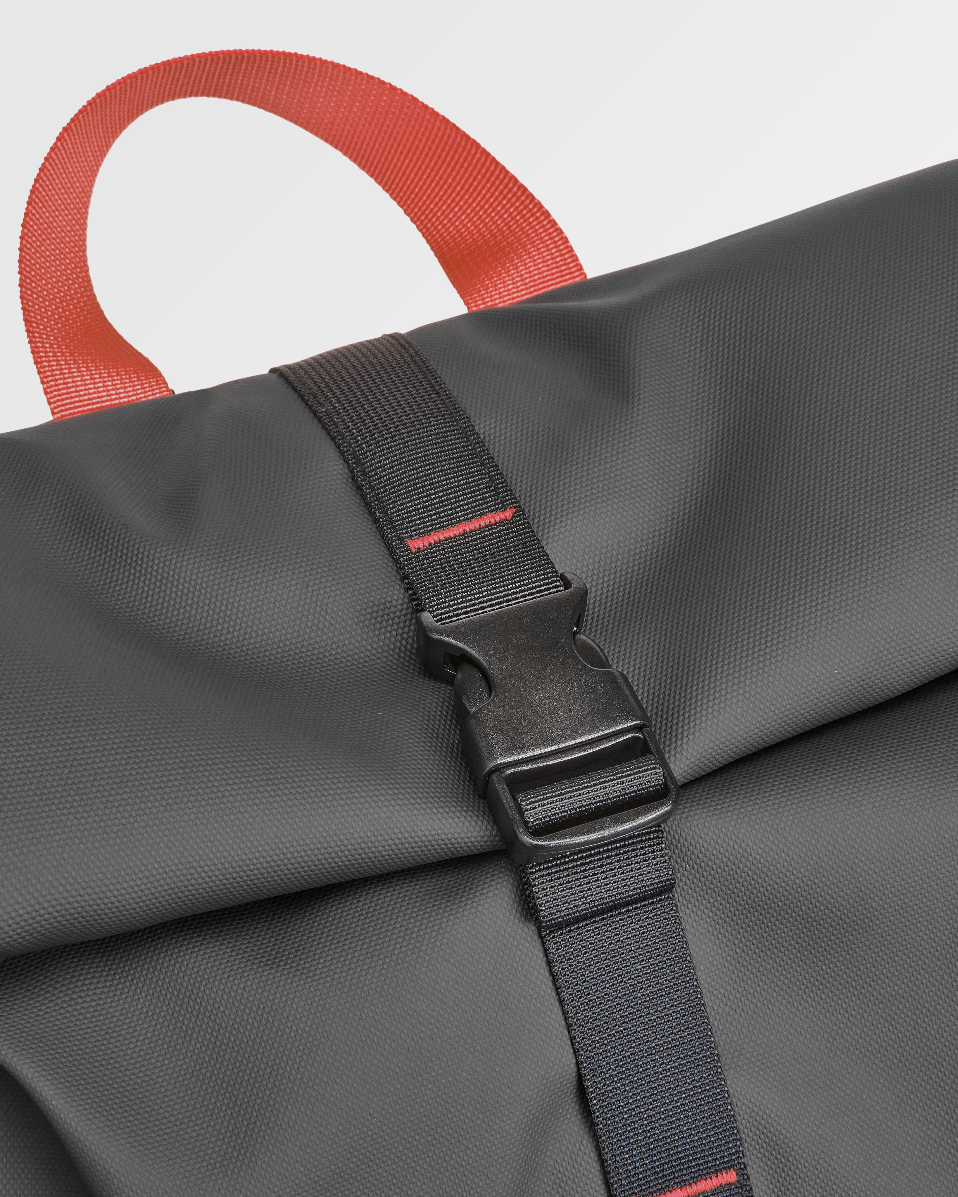 Crossing Roll Top Backpack - Charcoal/ Black - Flatlay